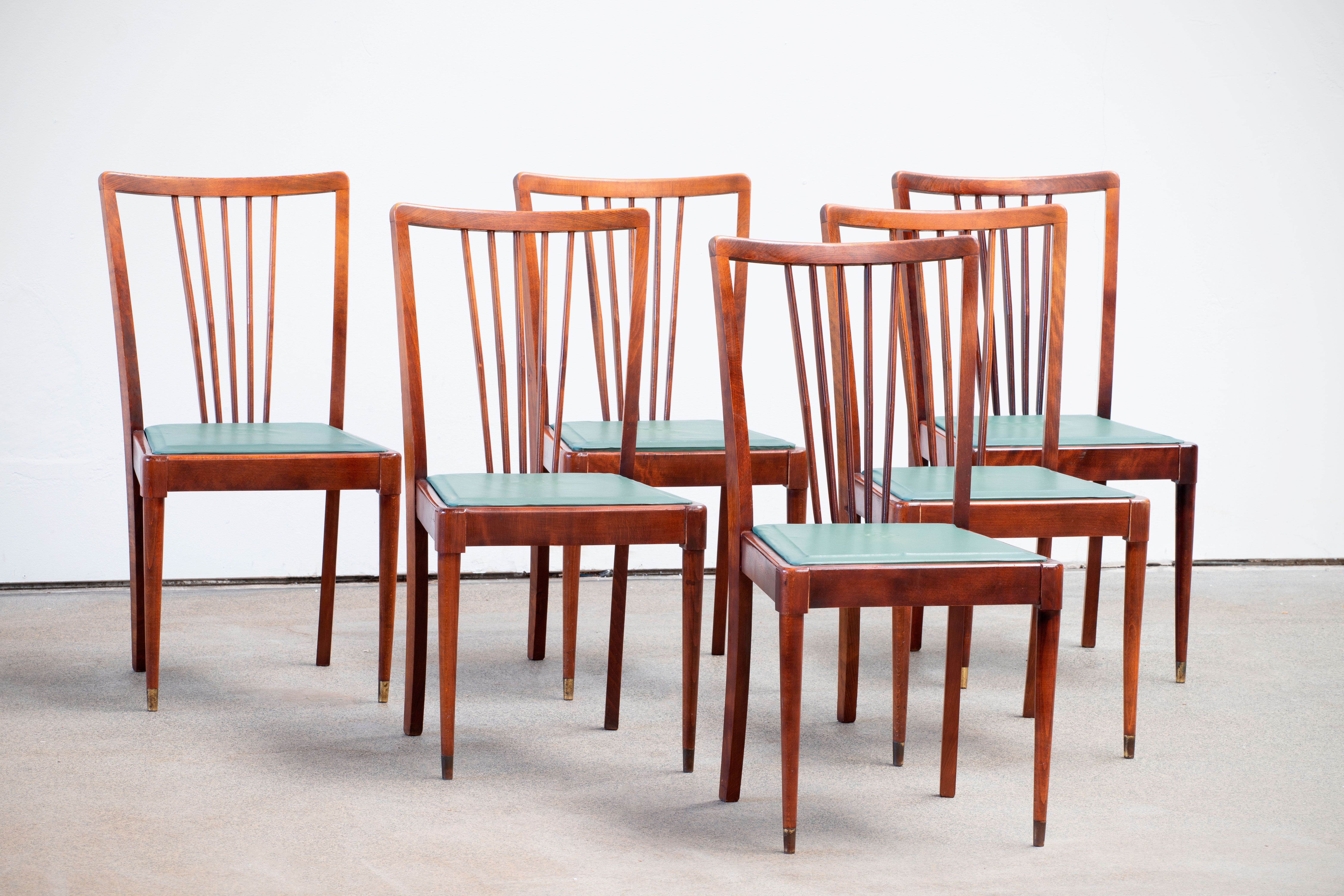Serie de 6 chaises vintages 1950