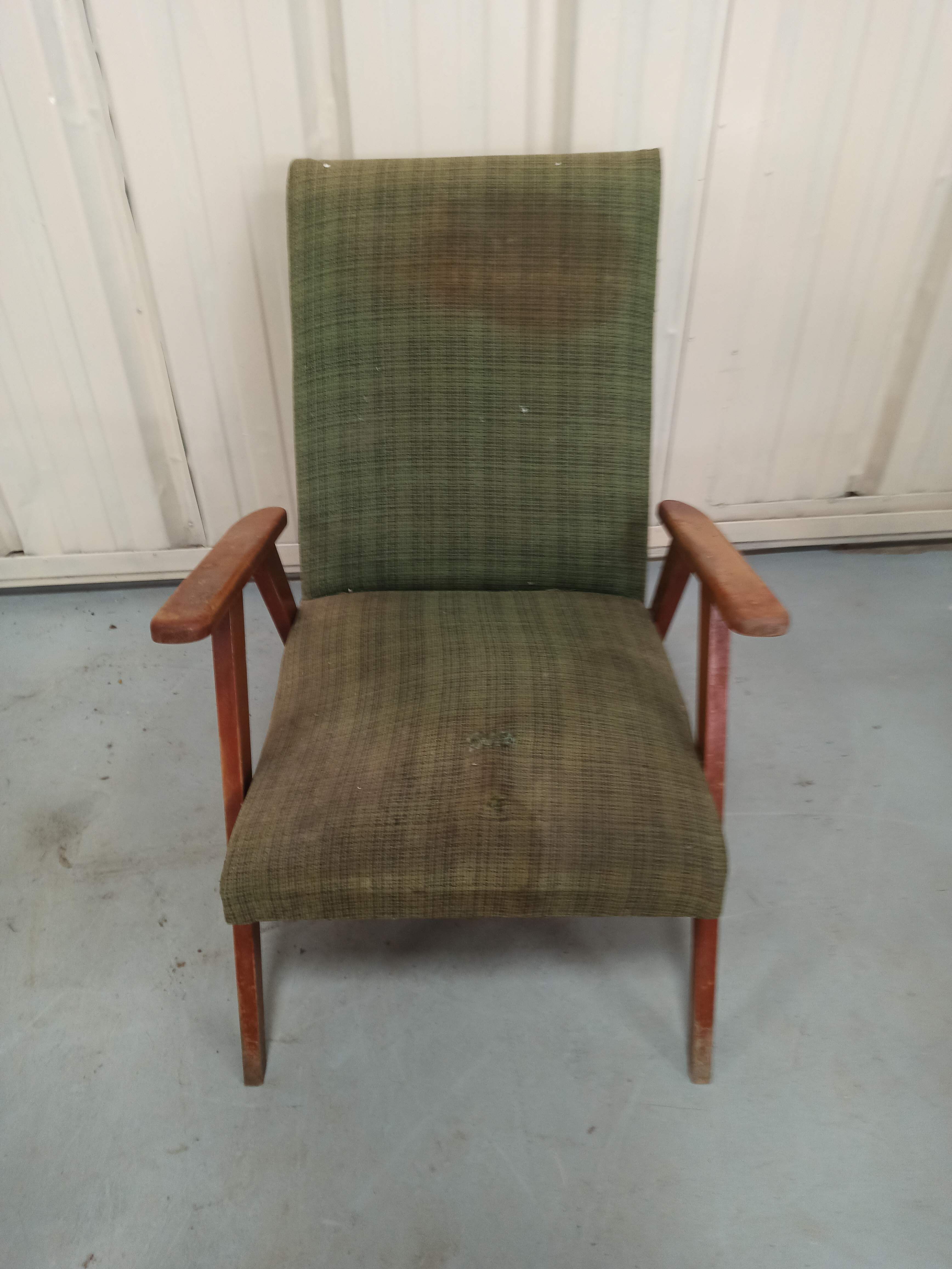 Set 3 armchairs compass feet