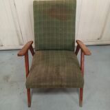 Set 3 armchairs compass feet