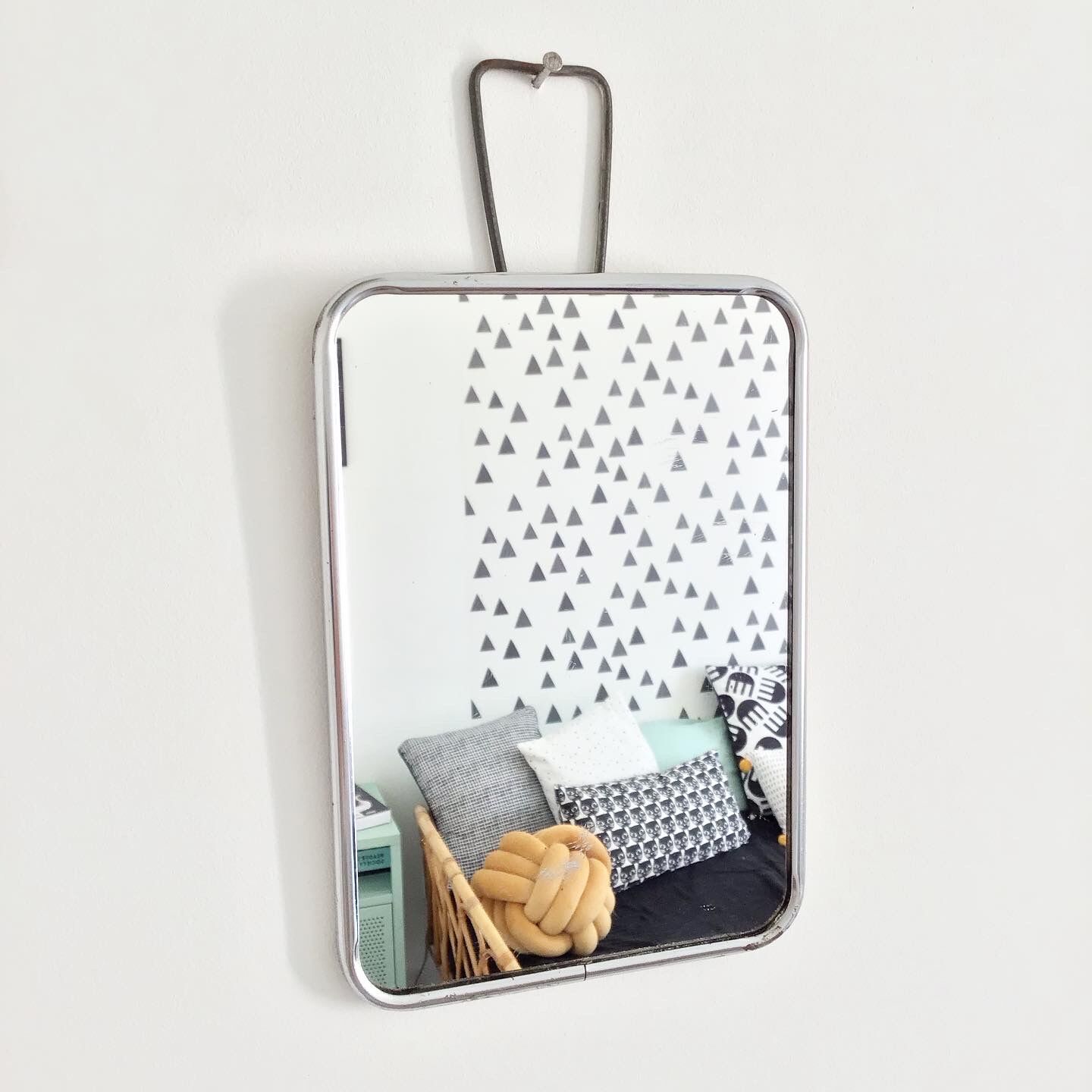 Vintage barber mirror