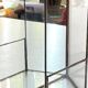 Vide poche mural miroir et laiton vintage