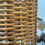 Lampes cep de vigne et rotin années 60 (X2)