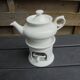 Old tisaniere faience white porcelain