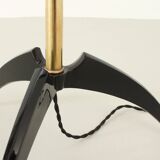 Brass and lacquered metal floor lamp, Spain, 1950s