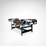 LC4 double ponyskin chaise longue by Le Corbusier for Cassina 1990s