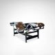 LC4 double ponyskin chaise longue by Le Corbusier for Cassina 1990s