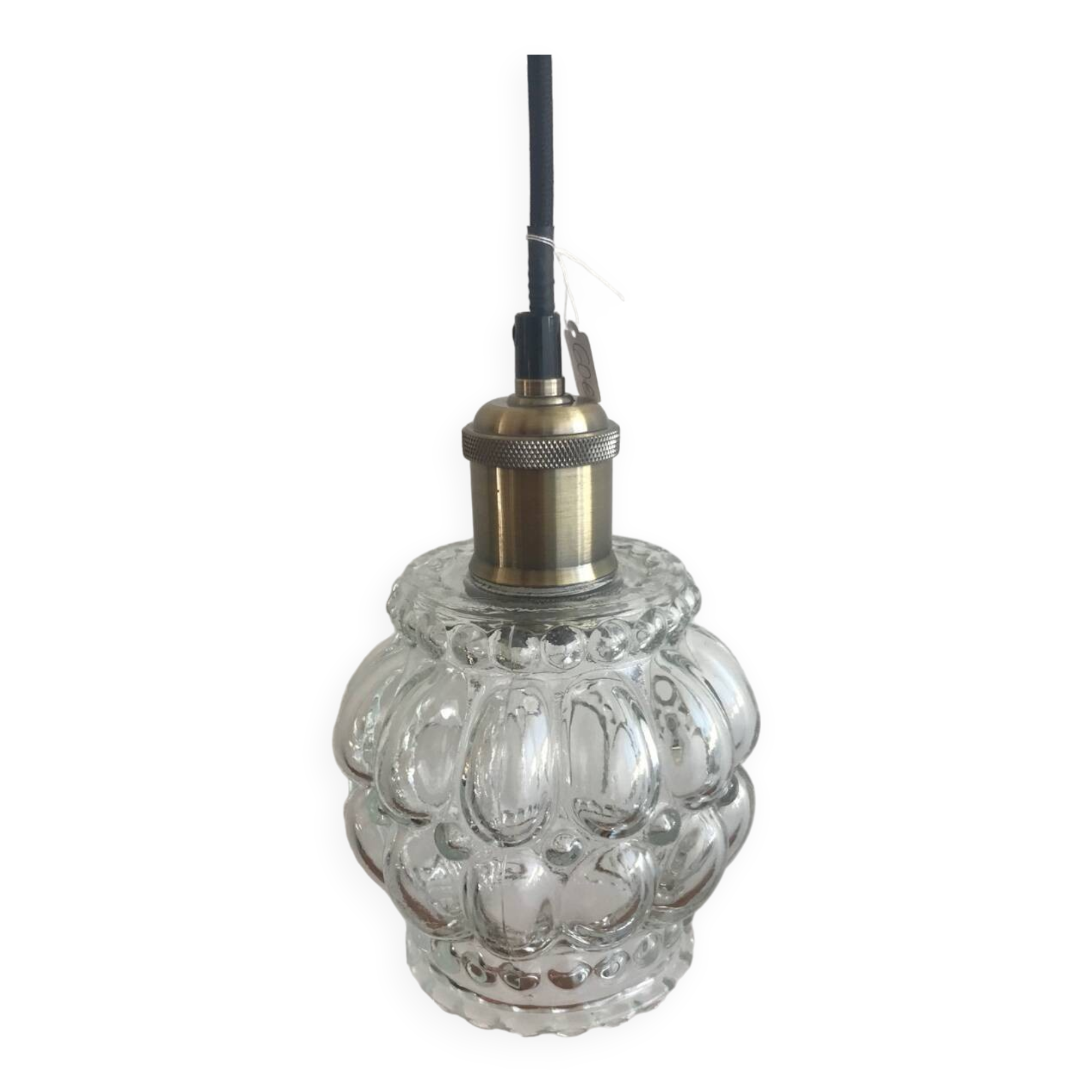 Pendant Light With Vintage Glass Globe Electrical System New