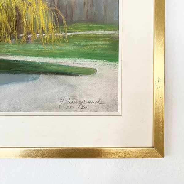 Tableau ''Viel arbre'', Yvonne Fourgeaud, 1976, Pastel