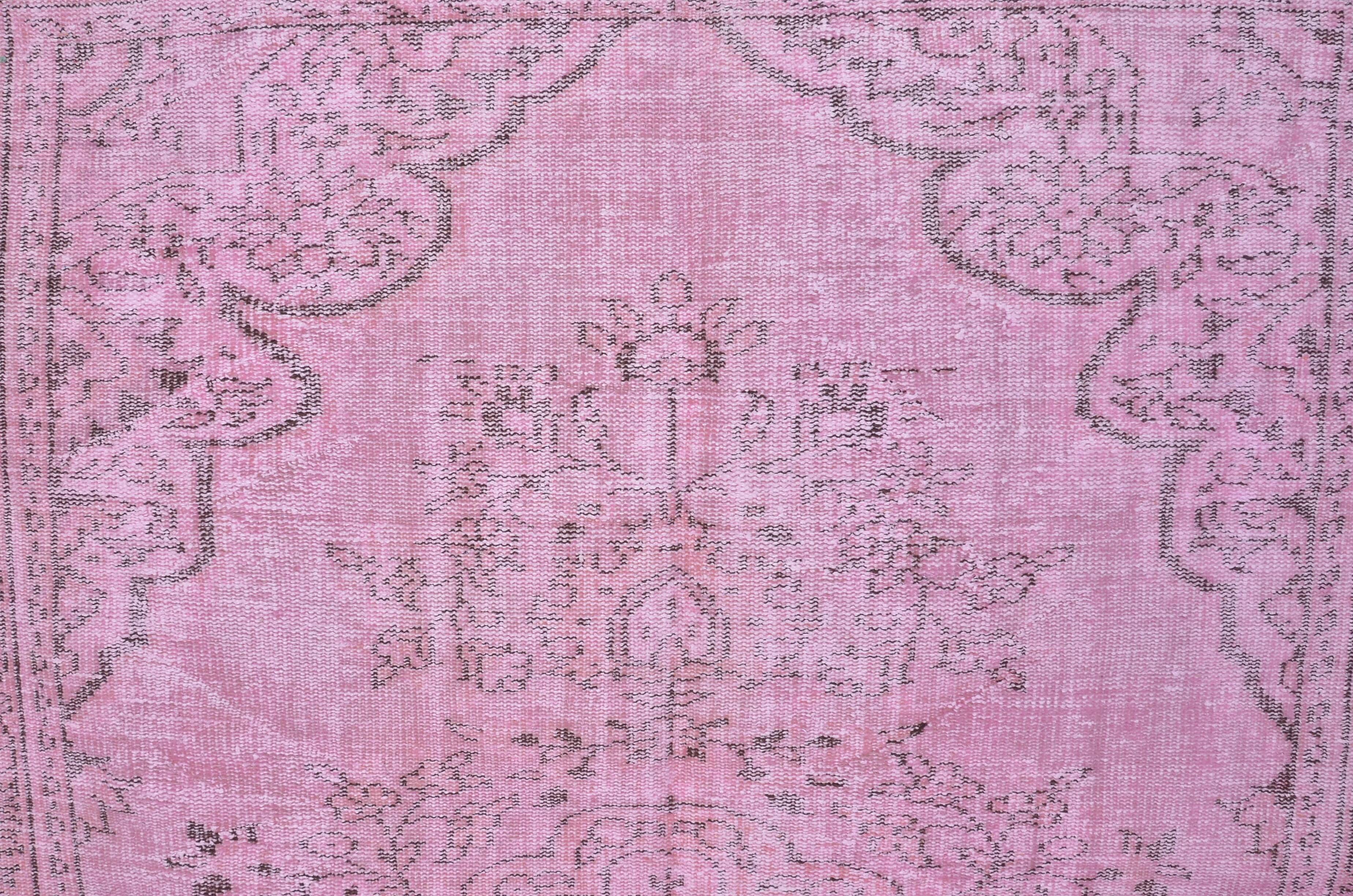 Pink Anatolian Oushak Wool Rug sku 2345