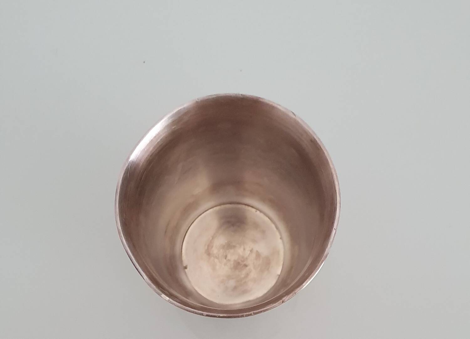 Christofle "Pearls" silver-plated cup