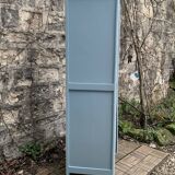 Armoire parisienne ancienne bleue grisée H154