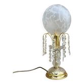Lampe de table style Hollywood Regency, Sölken Leuchten, Allemagne, années 1980