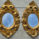 Pair of Italian Baroque mirrors, late 19th, early 20th century