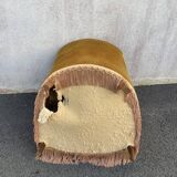 Padded golden yellow velvet toad