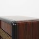 Rare Set of nightstands by Luciano Frigerio 'Desirè' with brass relief, Ita