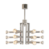 Large chrome Sputnik Atomium chandelier from the space age by Cosack, Germany, 1970s.