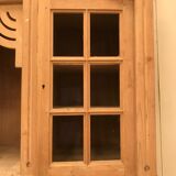 Pair of showcase furniture in solid fir XX century