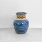 Vase vintage en céramique émaillée – Signé Trinquet, artisanat du Sud