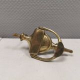 Old door hammer in solid brass. Estimated 1960s.