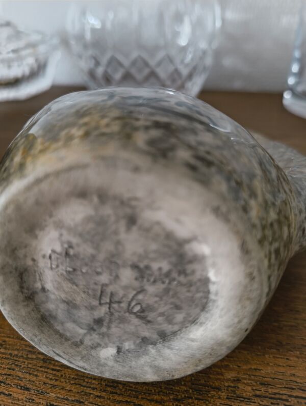 Rare ensemble de 2 pichets signés Jacqueline Gelb – Céramique animaliè