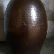 Bouteille grès noir Jean Dubost, années 70