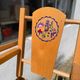Vintage wooden toy doll high chair from the 70s