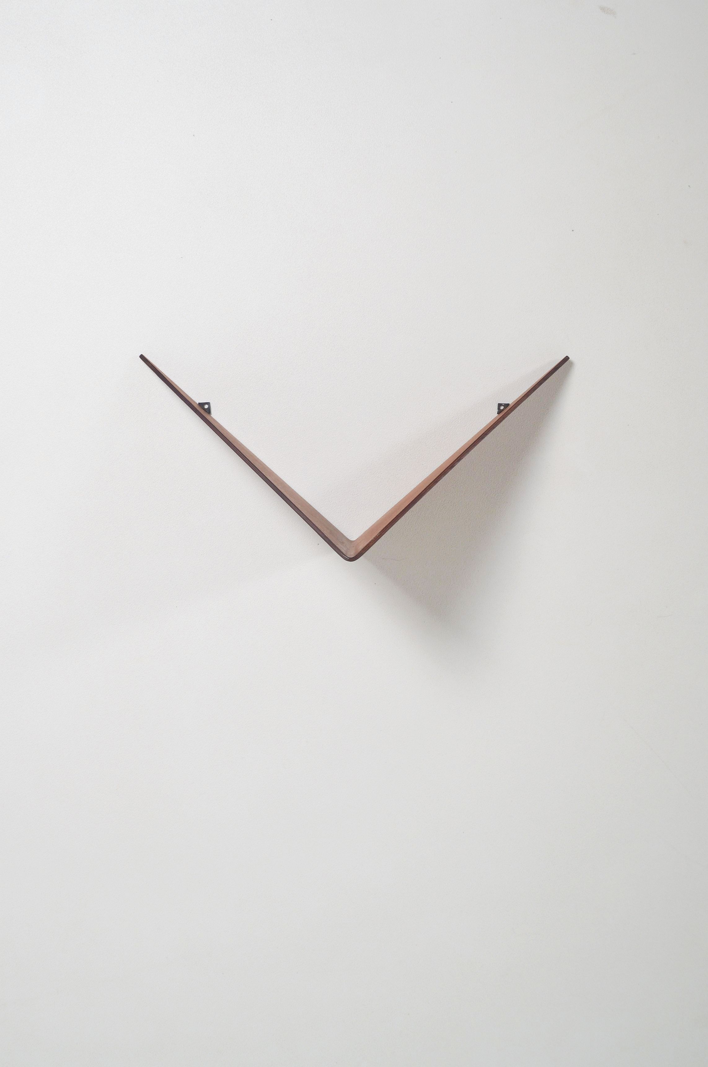 Danish Butterfly Wall Shelf attributed to Poul Cadovius for Cado, 1950s