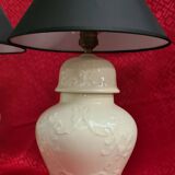 Two large pair of ceramic lamp