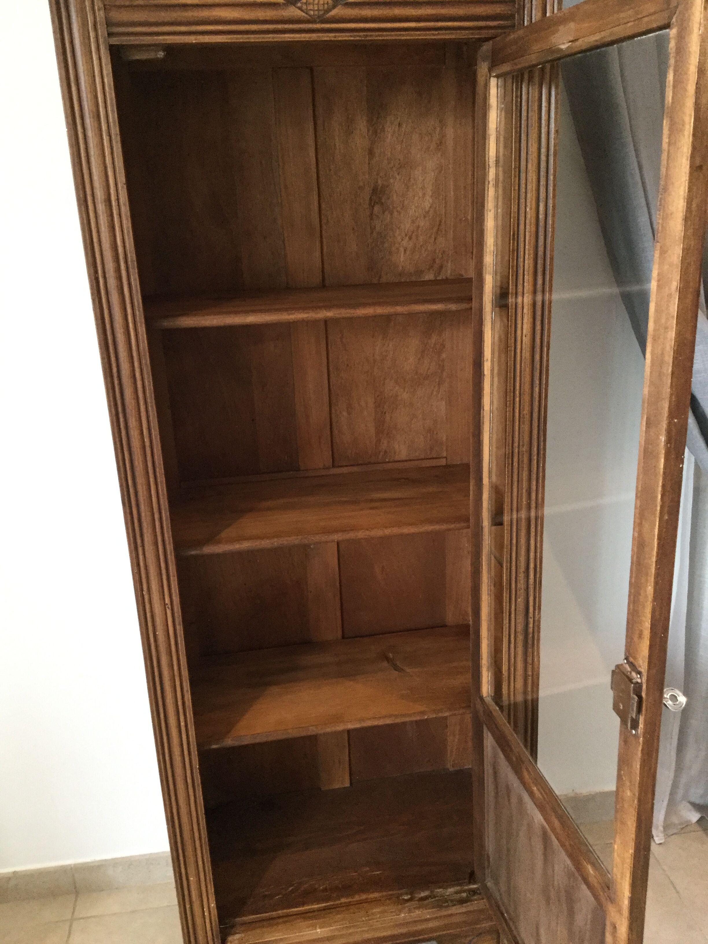 Armoire parisienne vitrée une porte