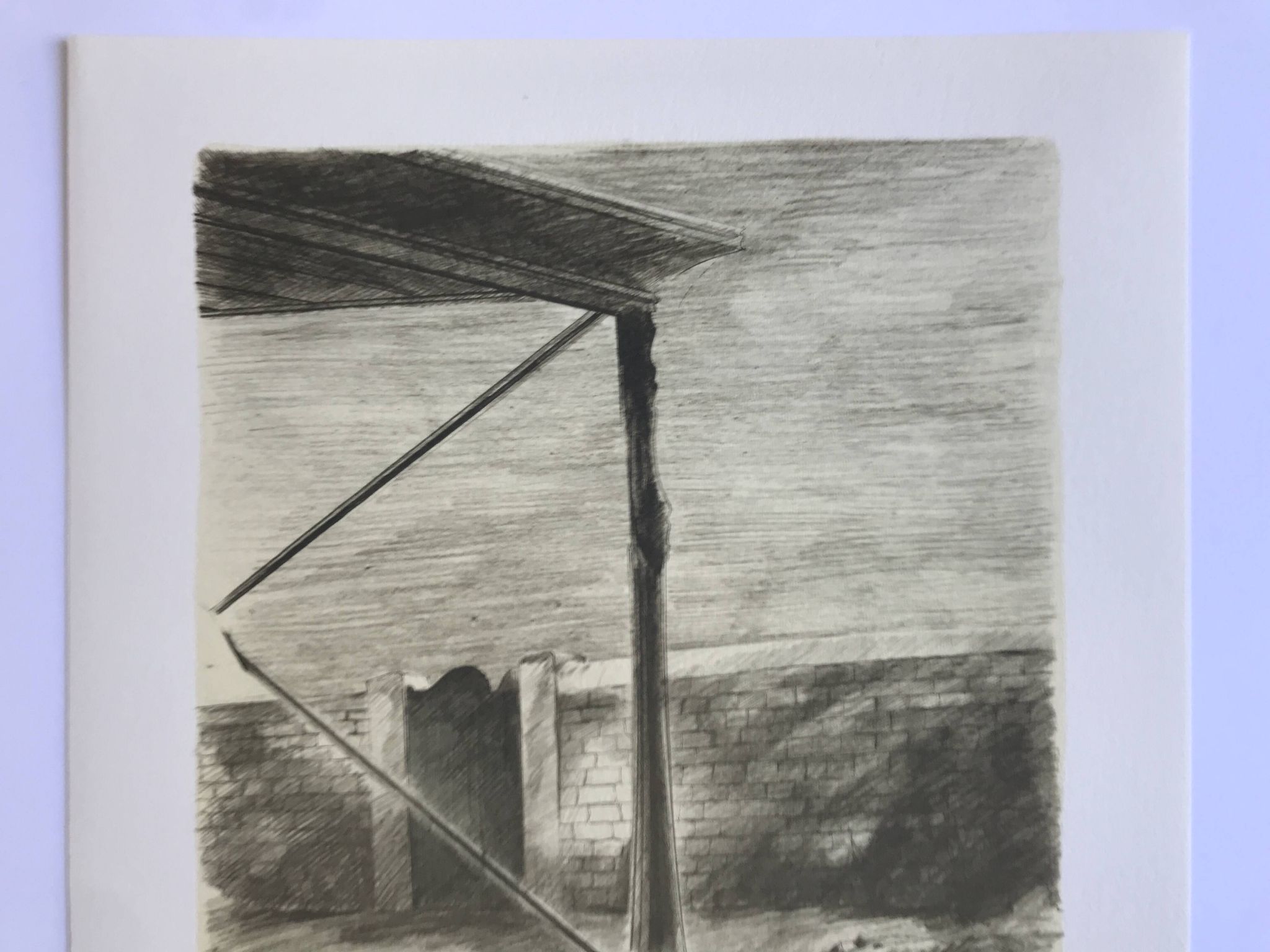 Pierre skira, docks, 1978. lithographie originale signée au crayon