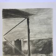 Pierre skira, docks, 1978. lithographie originale signée au crayon