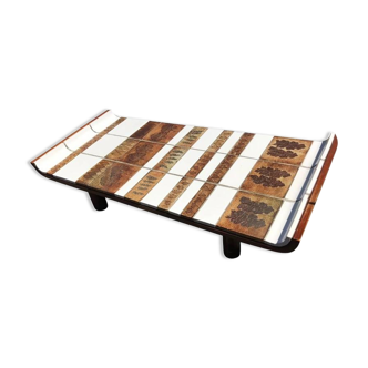 Coffee table ceramic Roger Capron, 60 years.