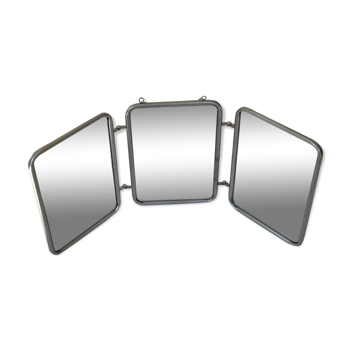 Vintage barber tryptic mirror