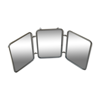 Vintage barber tryptic mirror