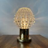 Paire de lampes de table en laiton par Kamenický Šenov, années 1960 / Tchécoslovaquie