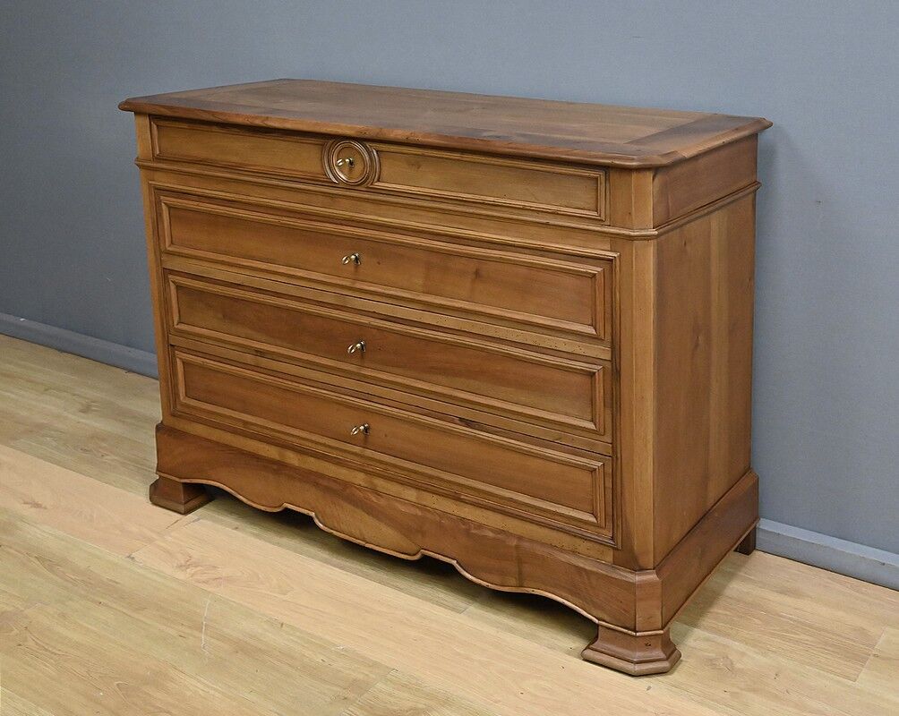 Walnut chest of drawers, Louis-Philippe style – 1900