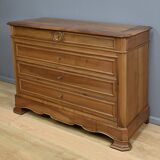 Walnut chest of drawers, Louis-Philippe style – 1900