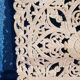 Carved mango headboard