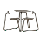 Set of a dining table and two chairs (vintage) purchased from a gallery.