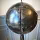 Atypical industrial furniture riveted sphere