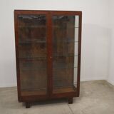 Vitrine fonctionnaliste art deco, années 1930, tchécoslovaquie