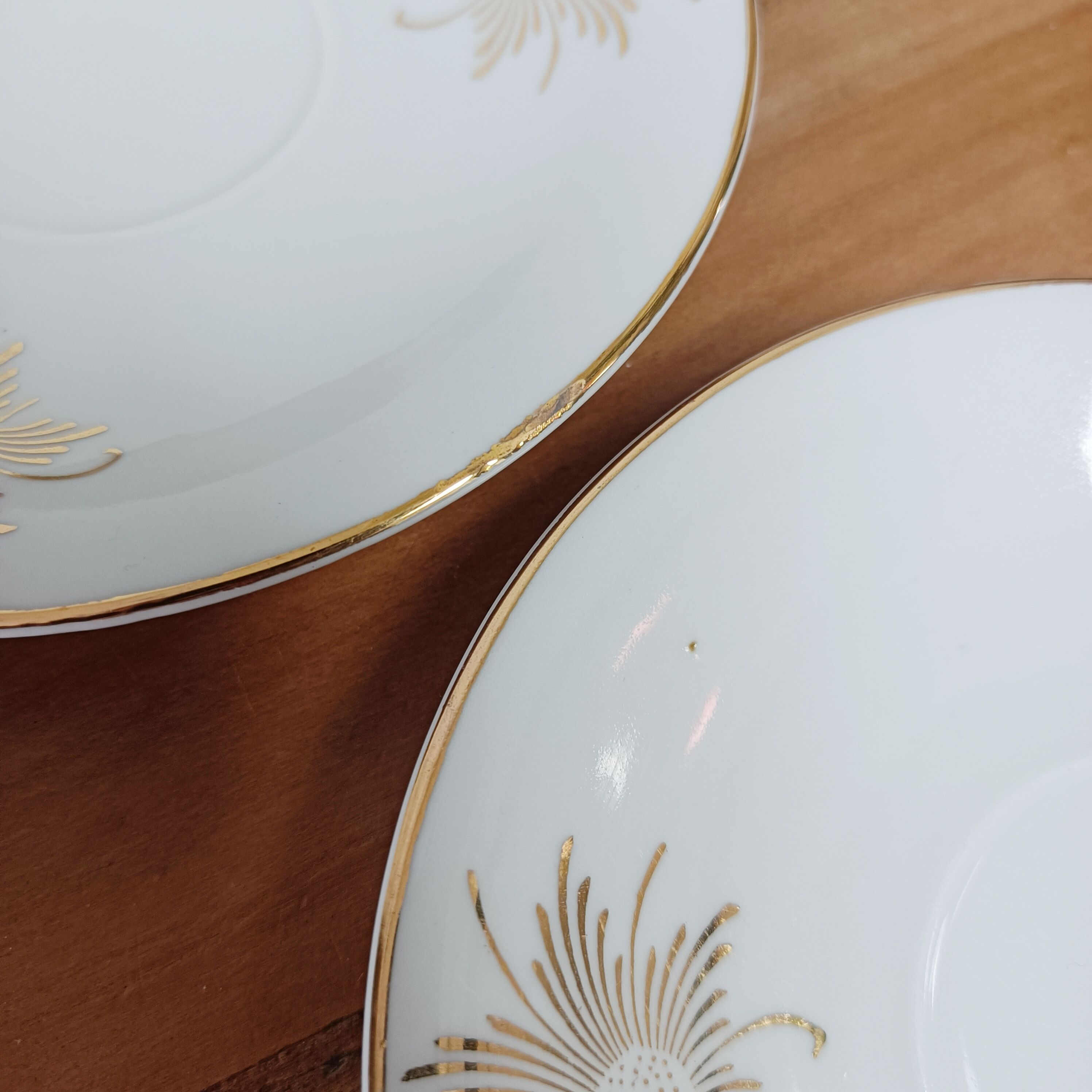 Set of 6 cups and sub-cups in Bavaria porcelain
