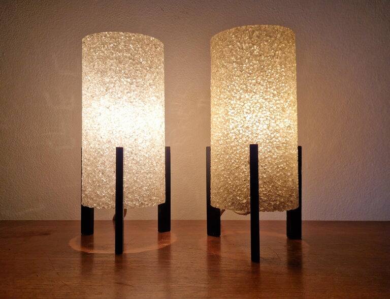 Pair of Midcentury Table Lamps Rockets, Germany, 1970s
