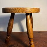 Small oak tripod stool or plant stand