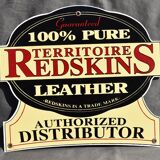 VINTAGE PLAQUE ENAMELED PUBLICITAIRE REDSKIN authorized distributor 30.7 x 26 cm