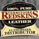 VINTAGE PLAQUE ENAMELED PUBLICITAIRE REDSKIN authorized distributor 30.7 x 26 cm