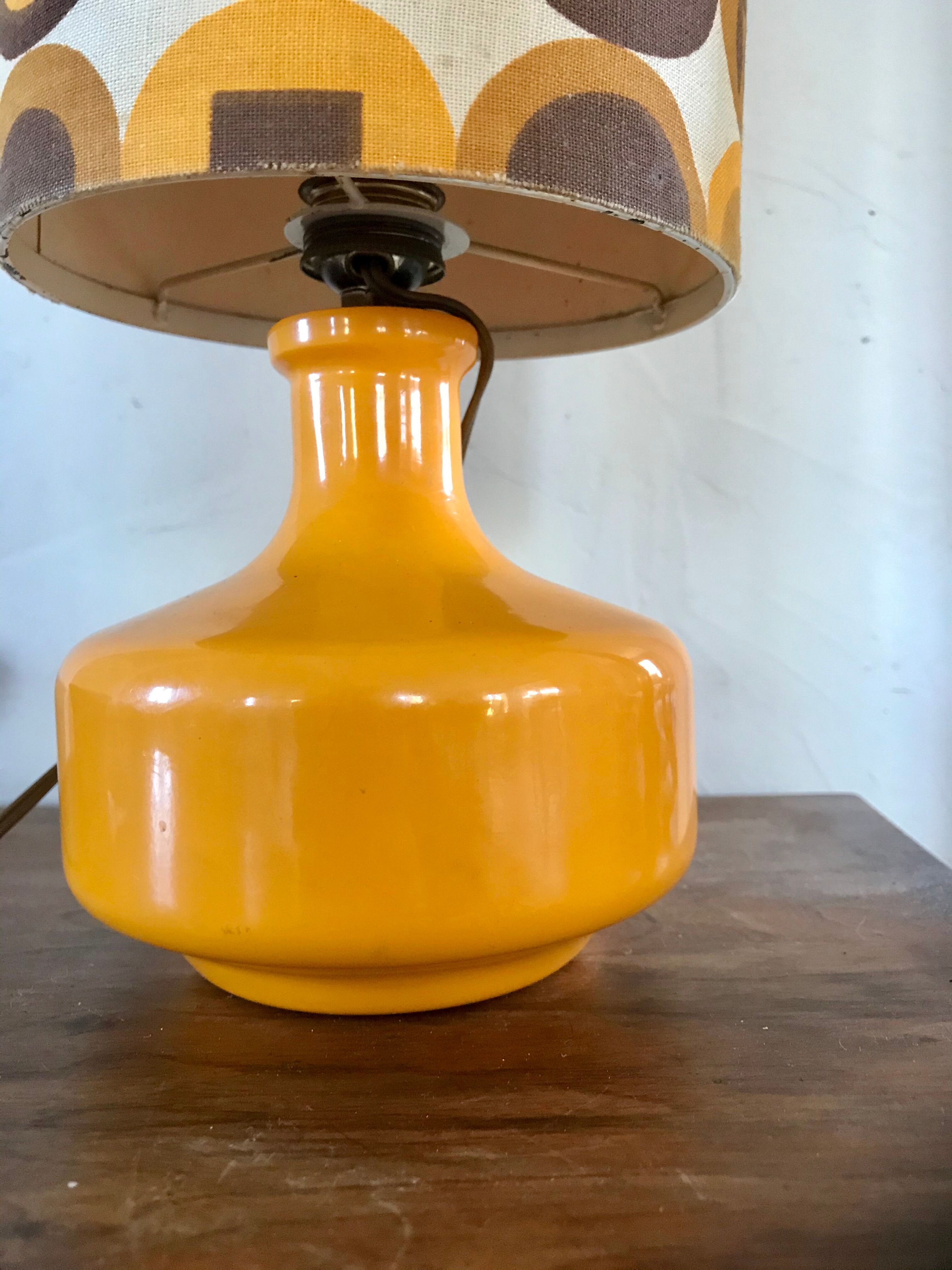 70's ceramic lamp