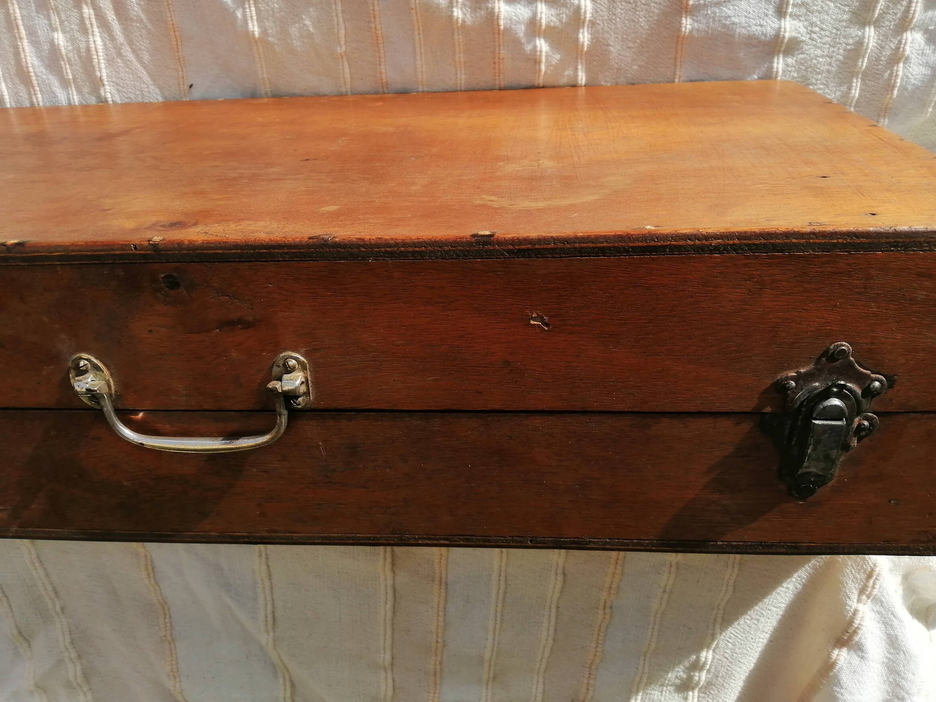 Wooden suitcase
