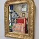 Antique gilded Louis Philippe mirror