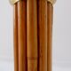 Vintage bamboo and brass table lamp - 1980s